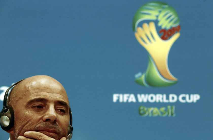 Chile's coach Jorge Sampaoli attends a news conference at Maracana stadium ahead their 2014 World Cup match against Chile in Rio de Janeiro June 18, 2014. u00e2u20acu201d Reuters pic