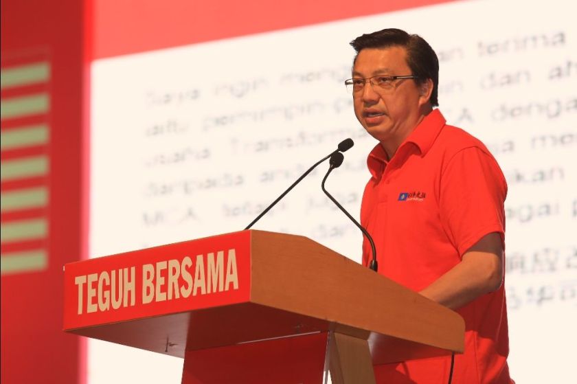 Liow Tiong Lai speaking during the 49th MCA Youth AGM at Wisma MCA, Kuala Lumpur, December 19,2013. file pic