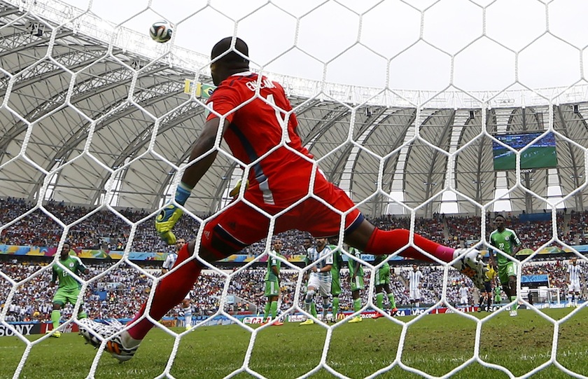 Argentina's Lionel Messi (not pictured) scores his second goal against Nigeria during their 2014 World Cup Group F match at the Beira Rio stadium in Porto Alegre June 26, 2014.u00c2u00a0u00e2u20acu201du00c2u00a0Reuters pic