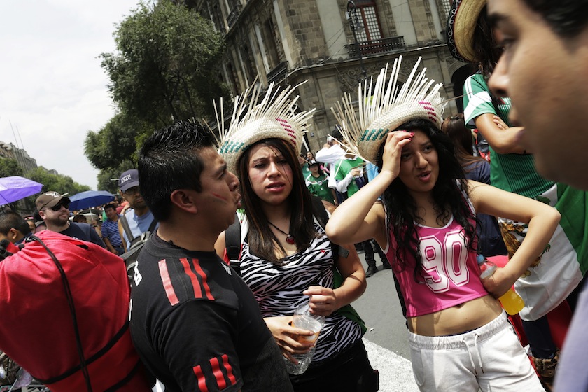 Mexico fans react after watching the 2014 World Cup soccer match between Mexico and Netherlands during a public viewing at the Zocalo square in downtown Mexico City June 30, 2014.u00c2u00a0u00e2u20acu201d Reuters pic