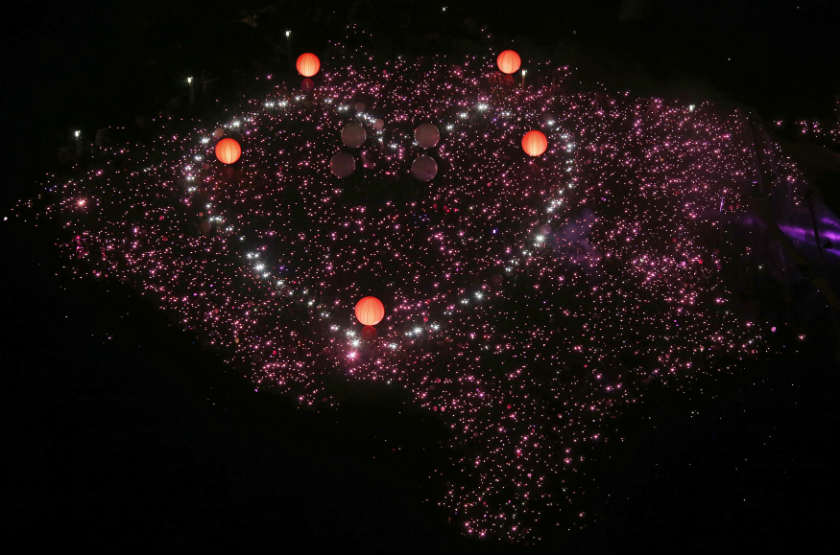 Participants form a giant pink dot at the Speakers' Corner in Hong Lim Park in Singapore June 28, 2014. u00e2u20acu201d Reuters pic