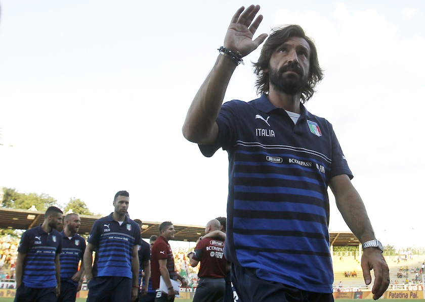 Italy's Andrea Pirlo waves before a friendly match against Fluminense ahead of the 2014 World Cup at the Cidadania stadium in Volta Redonda, June 8, 2014. u00e2u20acu201du00c2u00a0Reuters pic