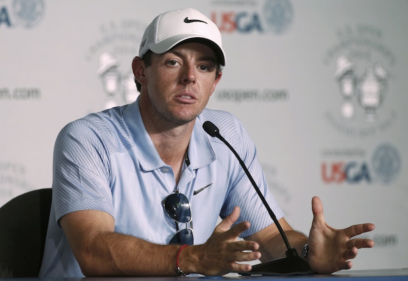 Rory McIlroy of Ireland speaks during a news conference ahead of the first round of the US Open Championship golf tournament in Pinehurst, North Carolina, June 11, 2014. u00e2u20acu201d Reuters pic