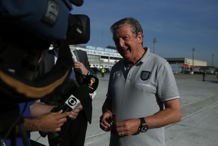England's national team coach Roy Hodgson speaks with the media as the team arrives at the airport ahead of the 2014 World Cup in Rio de Janeiro June 8, 2014.u00c2u00a0u00e2u20acu201d Reuters pic