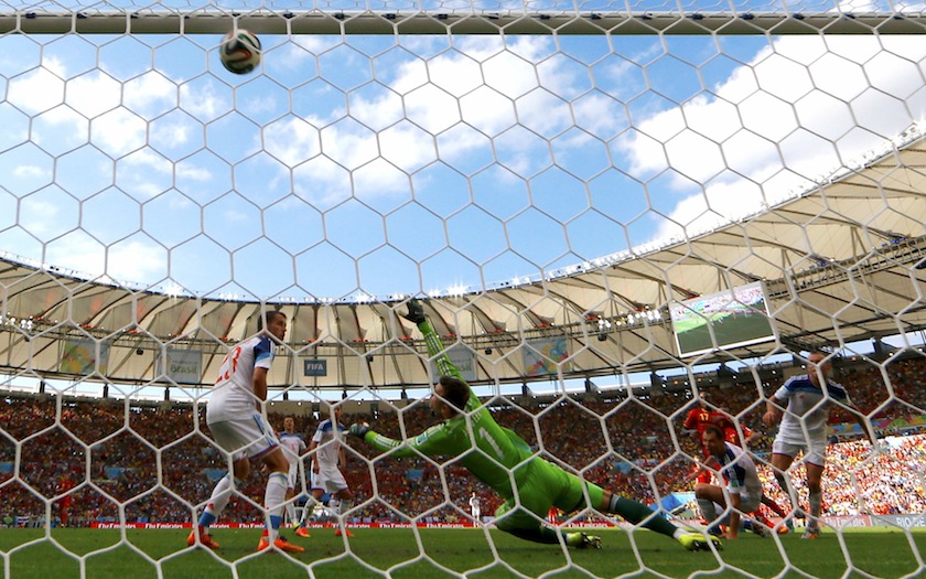 Belgium's Divock Origi (17) shoots to score a goal during the 2014 World Cup Group H match against Russia at the Maracana stadium in Rio de Janeiro June 23, 2014.u00c2u00a0u00e2u20acu201d Reuters pic
