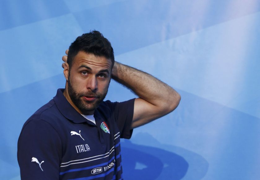 Italy's national goalkeeper Salvatore Sirigu arrives for a news conference for the 2014 World Cup at Casa Azzurri in Mangaratiba June 16, 2014. u00e2u20acu2022 Reuters pic  