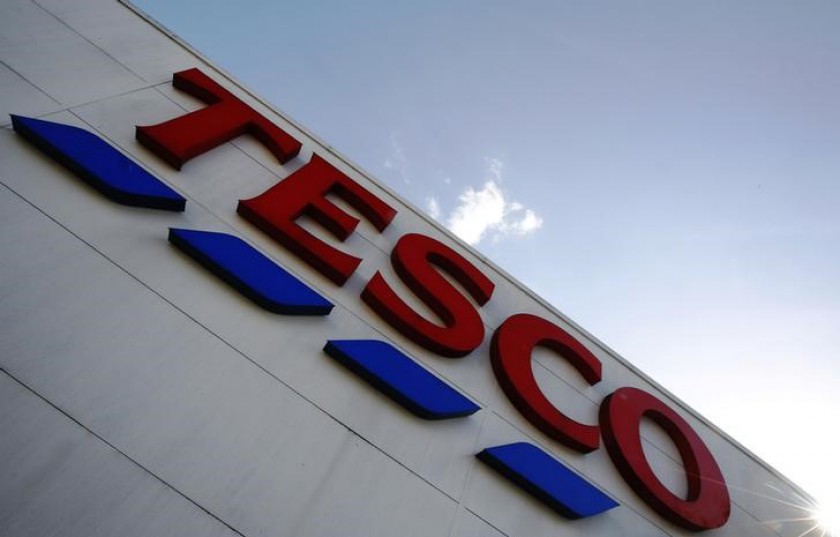 A store sign is seen outside a Tesco supermarket in London April 15, 2014. u00e2u20acu201d Reuters 