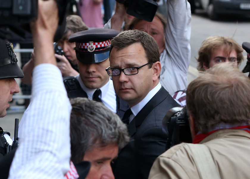 Former editor of the News of the World Andy Coulson arrives for sentencing at the Old Bailey court house in London, July 4, 2014. u00e2u20acu201d Reuters pic