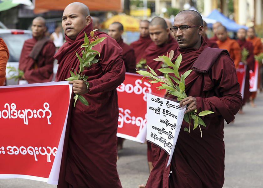 Hundreds of Buddhists threatened to kill Muslims as they rode on motorcycles through Myanmar's second-largest city of Mandalay, raising the prospect of further communal violence, July 4, 2014. u00e2u20acu201d Reuters pic