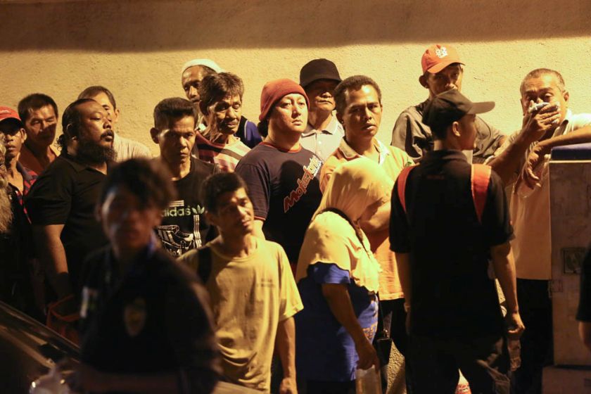 Street people at the Pertiwi soup kitchen behind Tune Hotel near Chow Kit. u00e2u20acu201d Picture by Choo Choy May