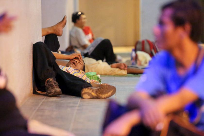 Homeless people in Chow Kit, June 23, 2014. u00e2u20acu201d Picture by Choo Choy May