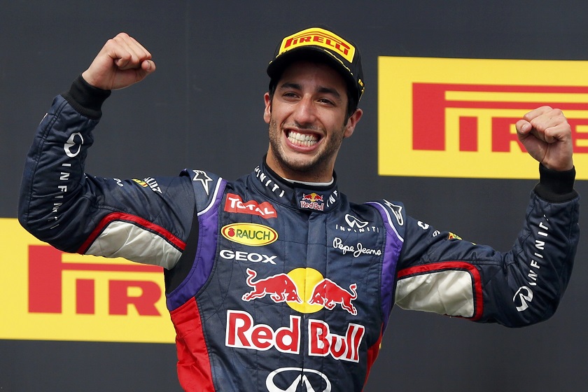 Red Bull Formula One driver Daniel Ricciardo of Australia celebrates after winning the Hungarian F1 Grand Prix at the Hungaroring circuit, near Budapest July 27, 2014. u00e2u20acu201d Reuters pic