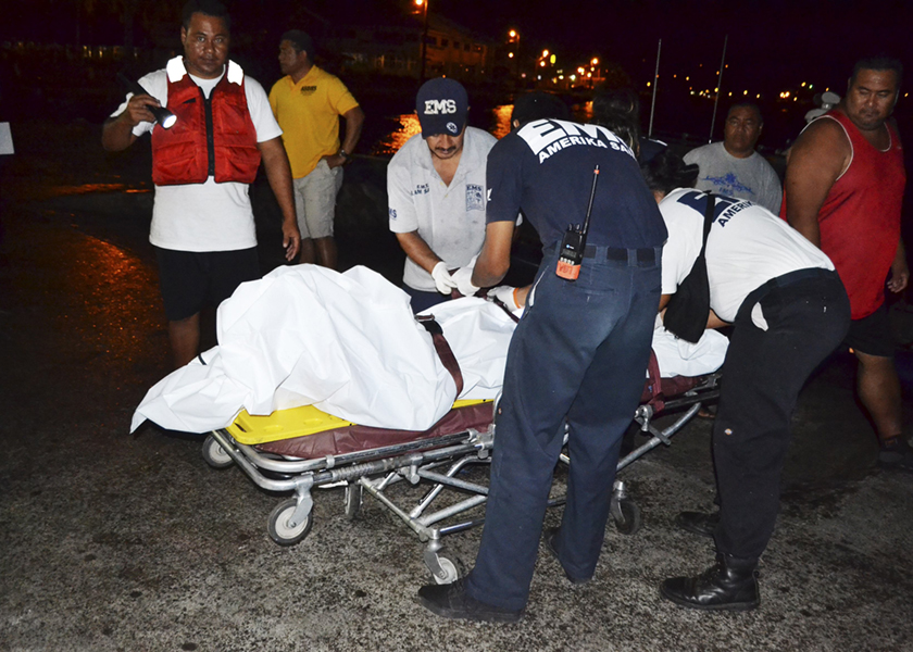 A private jet went down in American Samoa waters leaving one dead, and another missing, July 24, 2014. u00e2u20acu201d Reuters pic