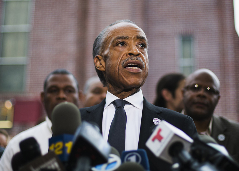 Reverend Al Sharpton speaks before attending the funeral of Eric Garner in New York, July 24, 2014. u00e2u20acu201d Reuters pic