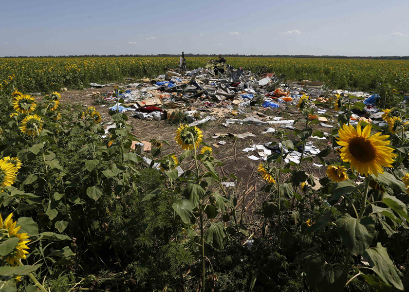 Wreckage and debris at the crash site of Malaysia Airlines Flight MH17 is pictured near the village of Hrabove, Donetsk region, July 27, 2014. u00e2u20acu201d Reuters pic