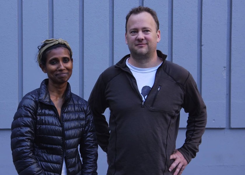 Azalina Eusope and her husband, Tim. u00e2u20acu201d YouTube videograb