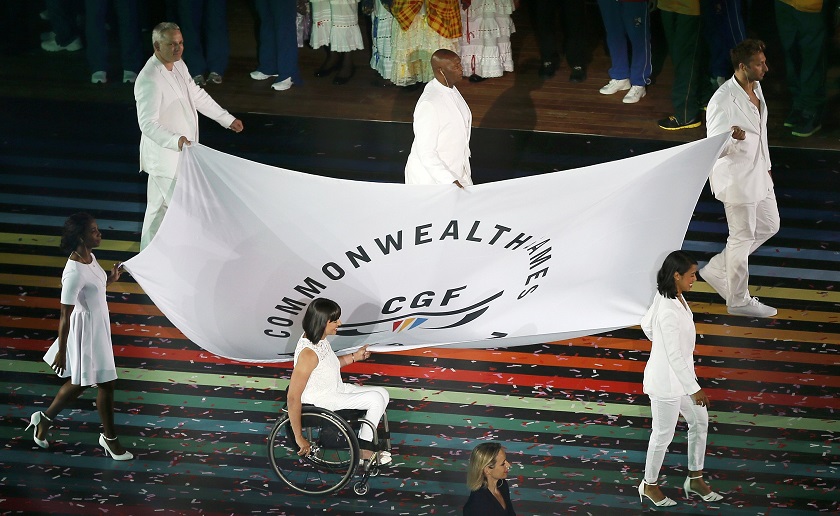 The Commonwealth flag is carried into the stadium during the opening of the 2014 Commonwealth Games at Celtic Park in Glasgow, Scotland, July 24, 2014. u00e2u20acu201d Reuters pic