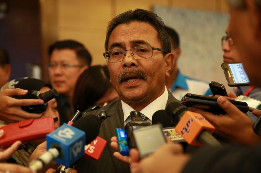 Customs D-G Datuk Seri Khazali Ahmad speaks to reporters after the National GST Conference in Kuala Lumpur, July 11, 2014.  u00e2u20acu201d Picture by Saw Siow Feng