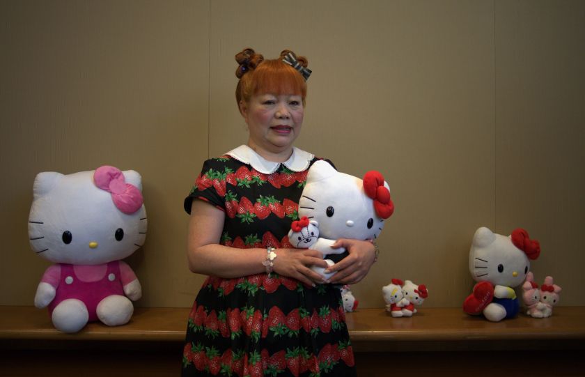 Yuko Yamaguchi, the third designer of Hello Kitty, during a press conference in Hong Kong on July 17, 2014. u00e2u20acu2022 AFP pic