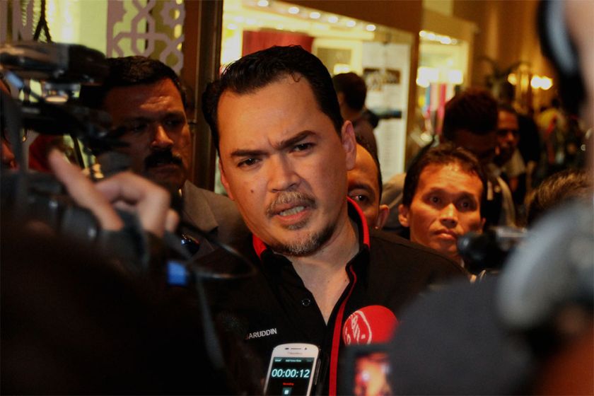 NUFAM President, Ismail Nasaruddin speaks to reporters during a press conference at the Sama Sama Hotel in Sepang, July 19, 2014. u00e2u20acu2022 Picture by Yusof Mat Isa 