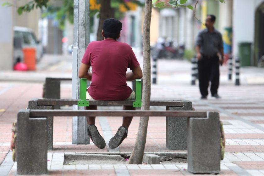 DBKL has installed handles on the benches along Jalan TAR. u00e2u20acu2022 Picture by Choo Choy May