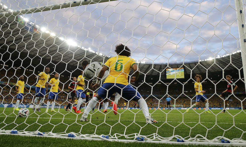 Germany's Miroslav Klose scores their second goal during their 2014 World Cup semi-finals against Brazil at the Mineirao stadium in Belo Horizonte July 9, 2014.u00c2u00a0u00e2u20acu201d Reuters pic