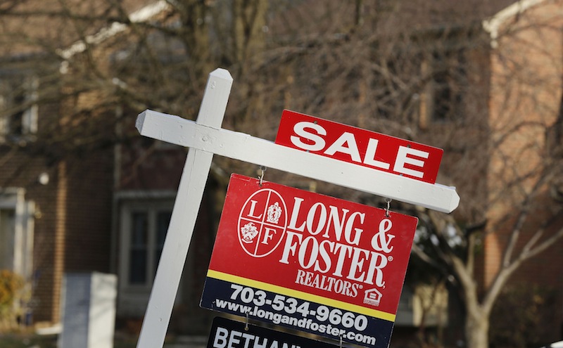 A home for sale sign hangs in front of a house in Oakton,Virginia in this file photo taken March 27, 2014. u00e2u20acu201d Reuters pic