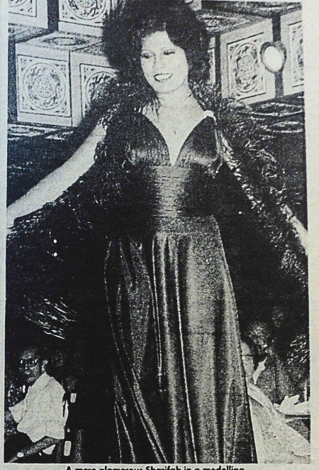 A glamorous Sharifah in a modelling stint in 1975 — AFP