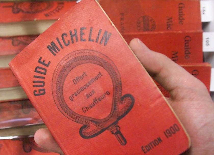 A Michelin guidebook much like this one dating back to 1900 sold at auction along with two other editions from 1901 and 1902 for u00e2u201au00ac30,000. u00e2u20acu201d AFP-Relaxnews
