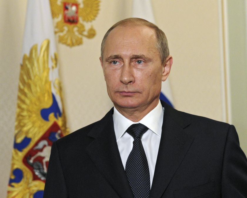 Russian President Vladimir Putin makes a televised statement at the Novo-Ogaryovo state residence outside Moscow, in the early hours of July 21, 2014. u00e2u20acu2022 Reuters pic