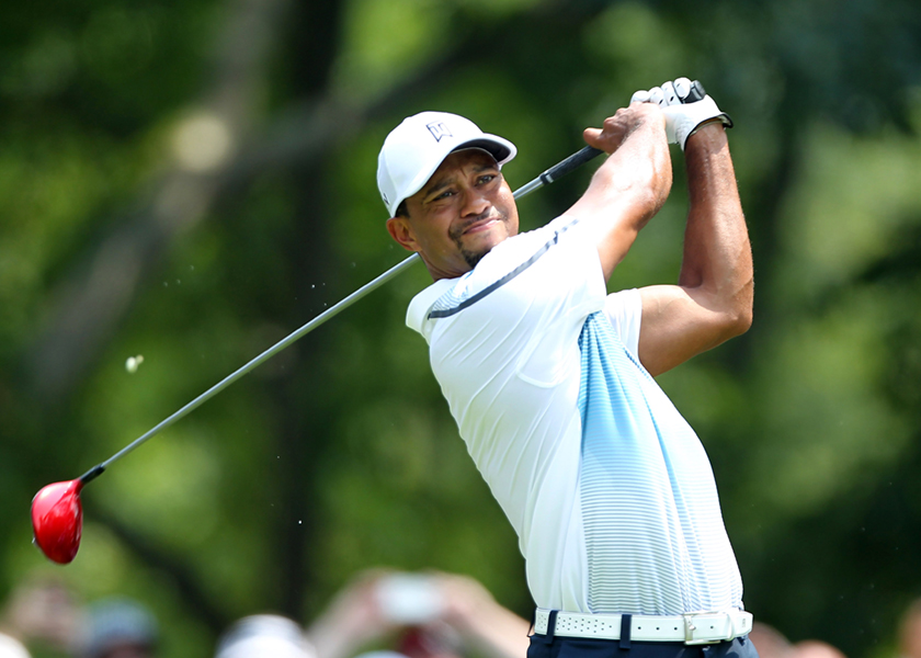 Tiger Woods hits a driver during practice for the 2014 PGA Championship at Valhalla Country Club, Aug 7, 2014. u00e2u20acu201d Reuters pic