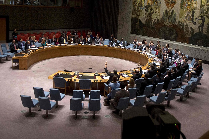 Members of the United Nations Security Council vote on a resolution about the ongoing crisis in Iraq at United Nations headquarters in the Manhattan borough of New York August 15, 2014. u00e2u20acu201d Reuters pic