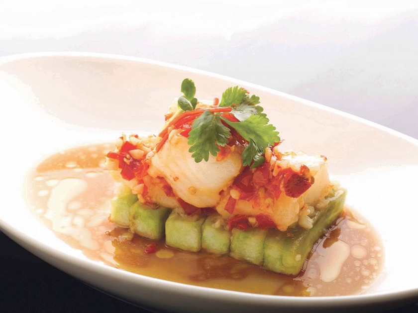 Majestic Bayu00e2u20acu2122s steamed empurau with minced garlic and chopped fresh chilli. u00e2u20acu201d Today pic