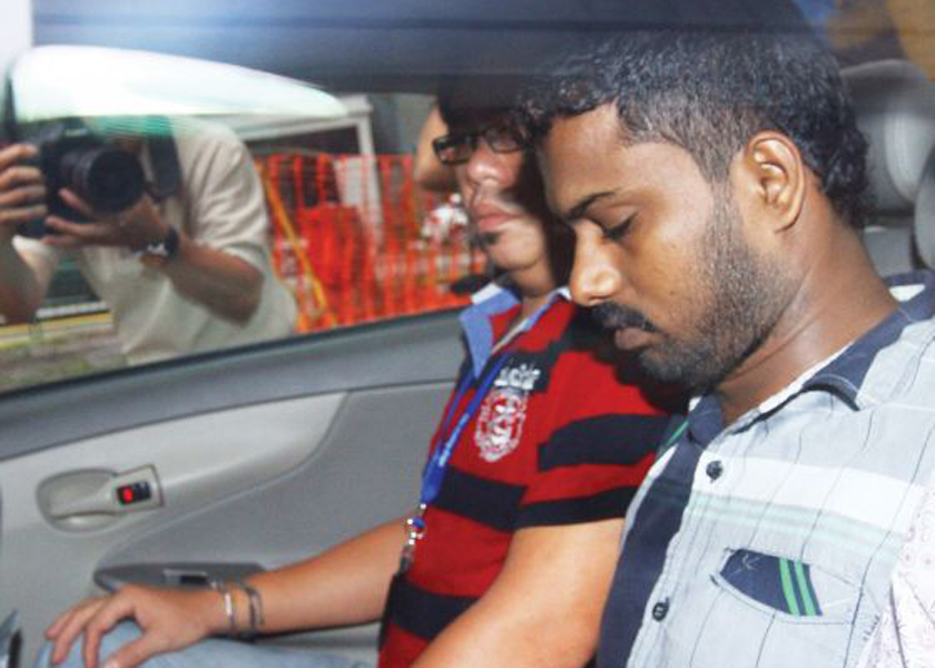 Alleged murderer, Thiruppathi Veerapperumal is accused of killing a foreign worker at Pandan Loop recently, Aug 28, 2014. u00e2u20acu201d Today pic