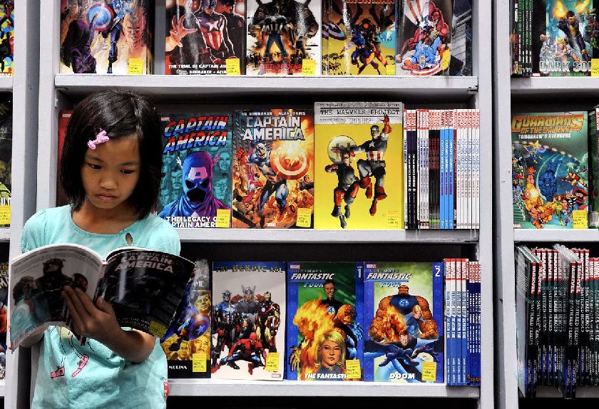 Comic books popular among visitors at BookFest@Malaysia 2014 at the Kuala Lumpur Convention Centre from July 26-August 3, 2014 Bernama