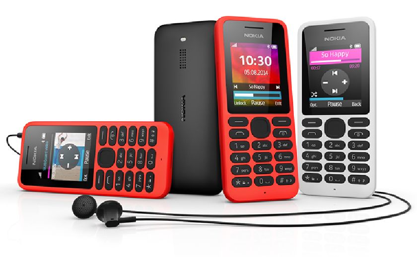Microsoftu00e2u20acu2122s budget feature phone Nokia 130, offering over a dayu00e2u20acu2122s music playback on a single charge u00e2u20acu201d or 36 days on one charge if not in use. AFP-Relaxnews supplied