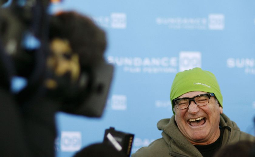Robin Williams arrives at the premiere of ,World's Greatest Dad, at the Sundance Film Festival in Park City, Utah, January 18, 2009 Reuters