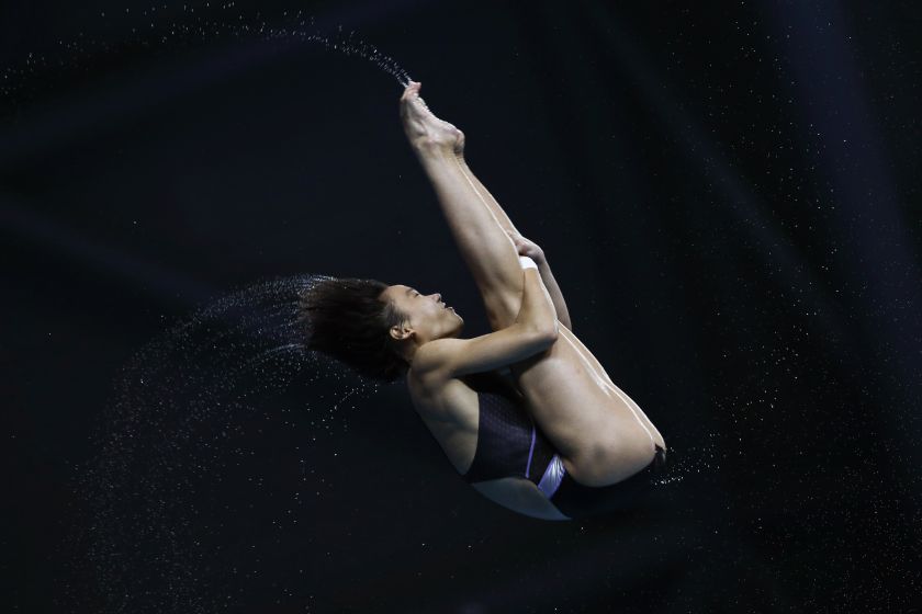 Malaysia's Zhiayi Loh competes during women's 10m platform final at the 2014 Nanjing Youth Olympic Games in Jiangsu province August 23, 2014. u00e2u20acu2022 Reuters pic