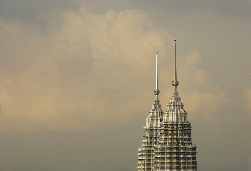 The peaks of the Petronas Twin Towers is seen in central Kuala Lumpur, August 16, 2014. u00e2u20acu201d Reuters pic 