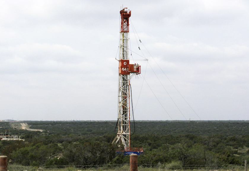 A rig contracted by Apache Corp drills a horizontal well in a search for oil and natural gas in the Wolfcamp shale located in the Permian Basin in West Texas in this file photo from October 29, 2013. u00e2u20acu201d Reuters pic