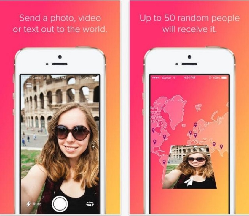 u00e2u20acu02dcFling u00e2u20acu201d Message The Worldu00e2u20acu2122 iPhone app has already climbed into the top 100 chart on iTunes, with two million daily user sessions. u00e2u20acu201d AFP pic