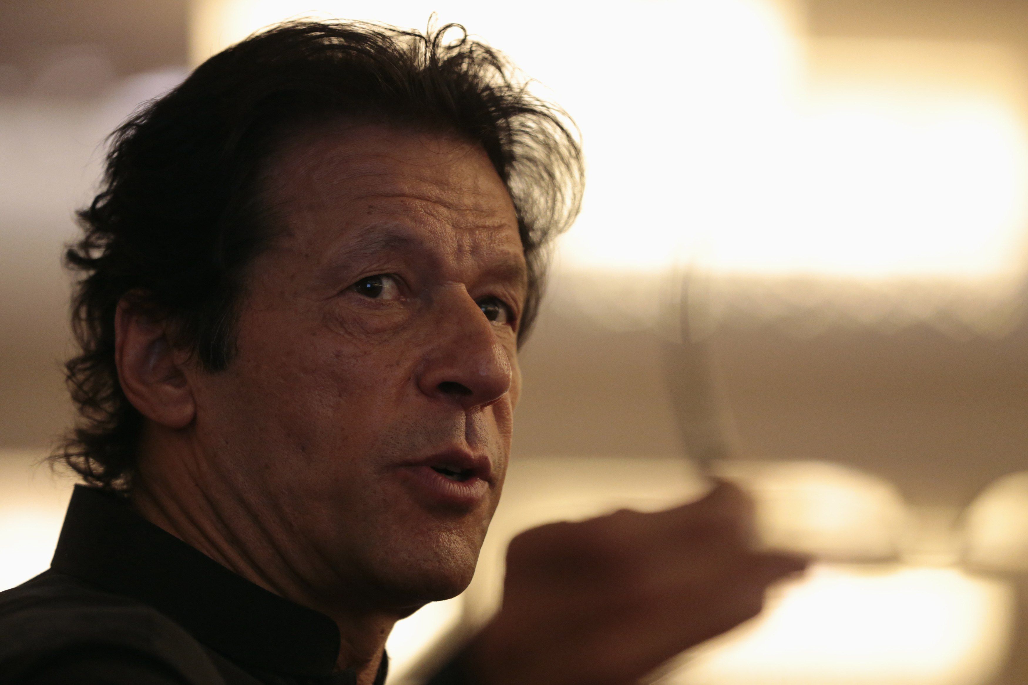 Imran Khan, chairman of Pakistan Tehreek-e-Insaf (PTI) political party, speaks during a news conference in Islamabad August 5, 2014. u00e2u20acu201d Reuters pic