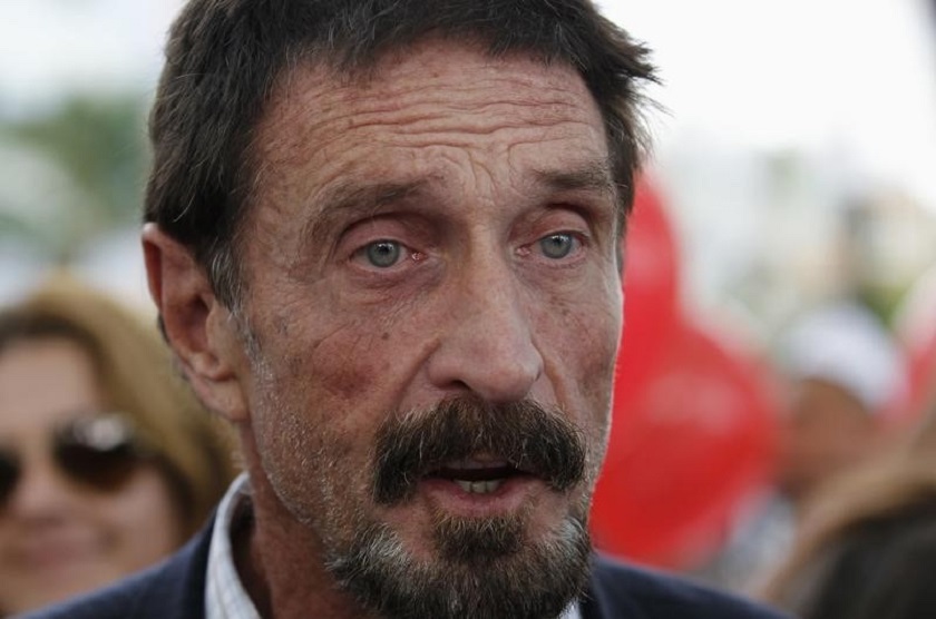 Computer software pioneer John McAfee made a surprise appearance at a computer hackersu00e2u20acu2122 conference where he unveiled new website BrownList that allows people a place online to vent their anger. u00e2u20acu201d Reuters pic