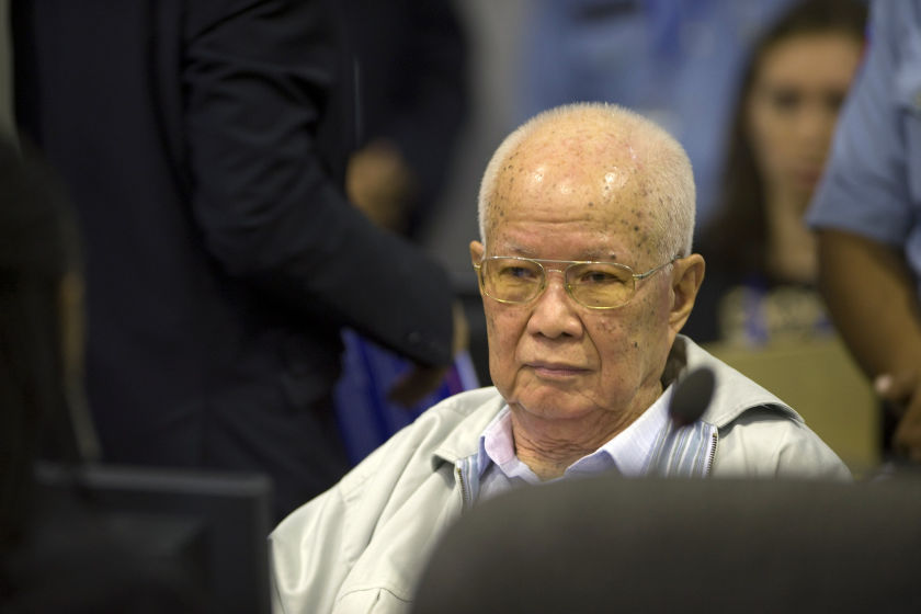 Cambodia's former Khmer Rouge President Khieu Samphan in this ECCC handout on August 7, 2014. u00e2u20acu201d Reuters pic