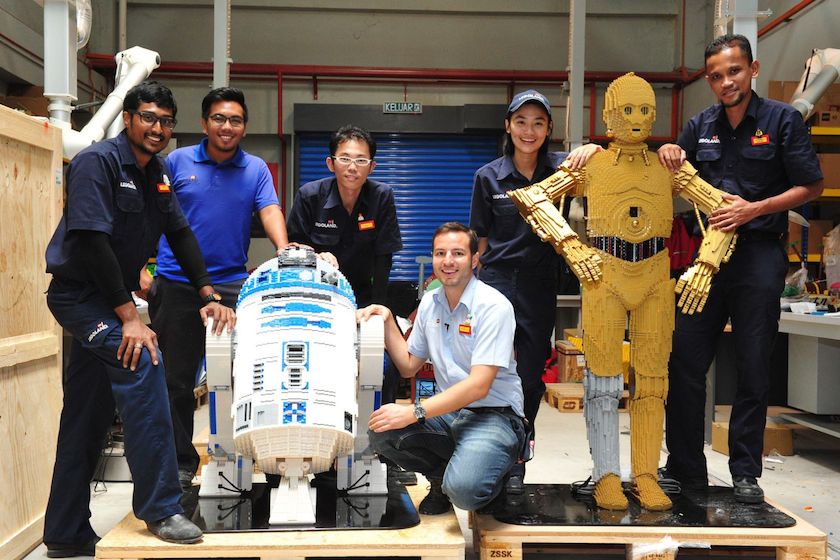 A model team of builders and Star War celebrities at Legoland Malaysia. u00e2u20acu201d TODAY pic