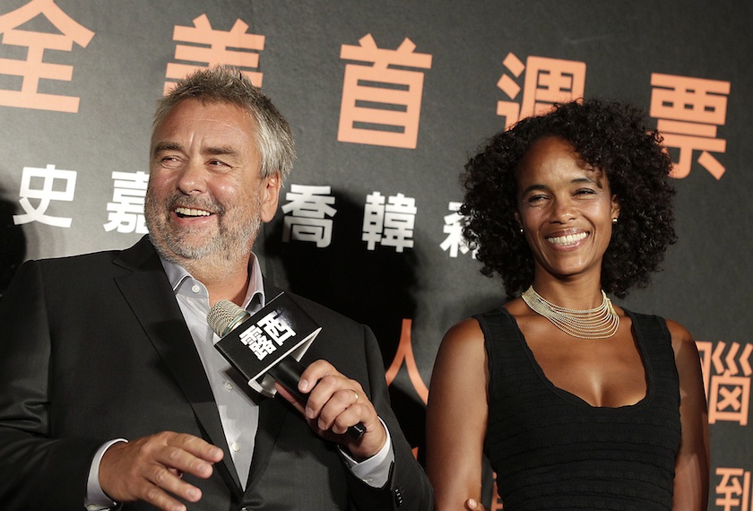 French film director Luc Besson and his wife, producer Virginie Silla, attend the premiere of his latest movie u00e2u20acu02dcLucyu00e2u20acu2122 in Taipei August 18, 2014. u00e2u20acu201d Reuters pic