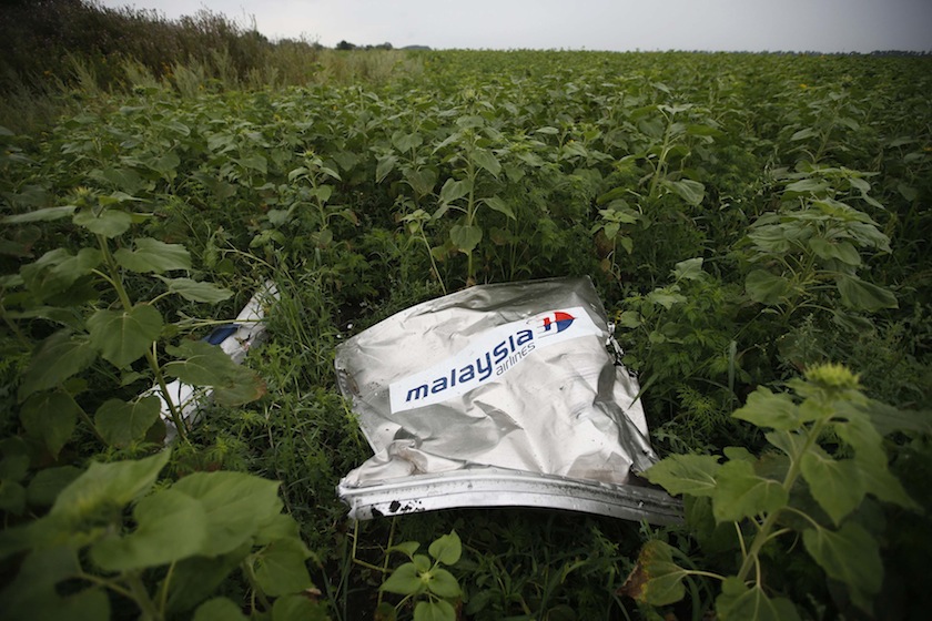 Debris from a crashed Malaysian Airlines MH17 Boeing 777 lies on the ground near the village of Rozsypne in the Donetsk region in this July 18, 2014 file photo. u00e2u20acu201d Reuters pic