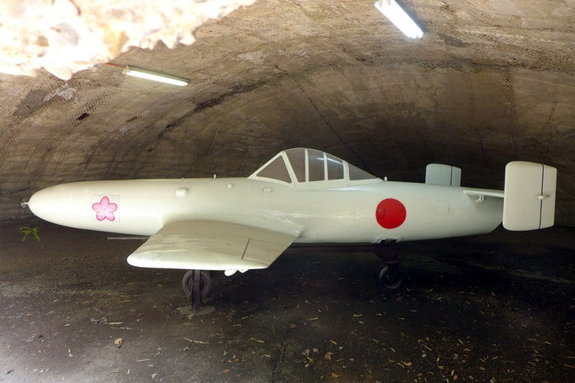 A replica of the rocket-powered kamikaze attack plane 'Oka,' or Cherry Blossom, displayed in a park beside the ex-Imperial Navy air base in Kashima, Ibaraki prefecture. u00e2u20acu2022 AFP pic 