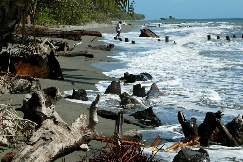 Rusting wreckage from the World War II battle of Guadalcanal lines the foreshore near Honiara in the Solomon Islands, where John Kennedy was rescued after his combat vessel was sunk by a Japanese destroyer in 1943. u00e2u20acu201d AFP pic