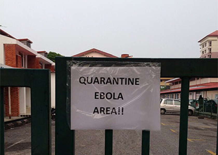 The patient of African origin is still being held as a suspected Ebola case pending further tests. u00e2u20acu201d File pic